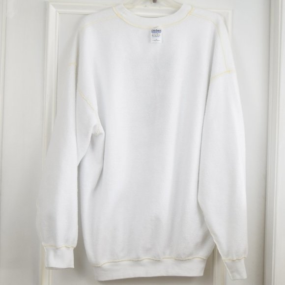 Laurie Korsgaden Snowman Sweatshirt XL Signed Wildside Cottagecore Grandma Chic - Picture 7 of 14